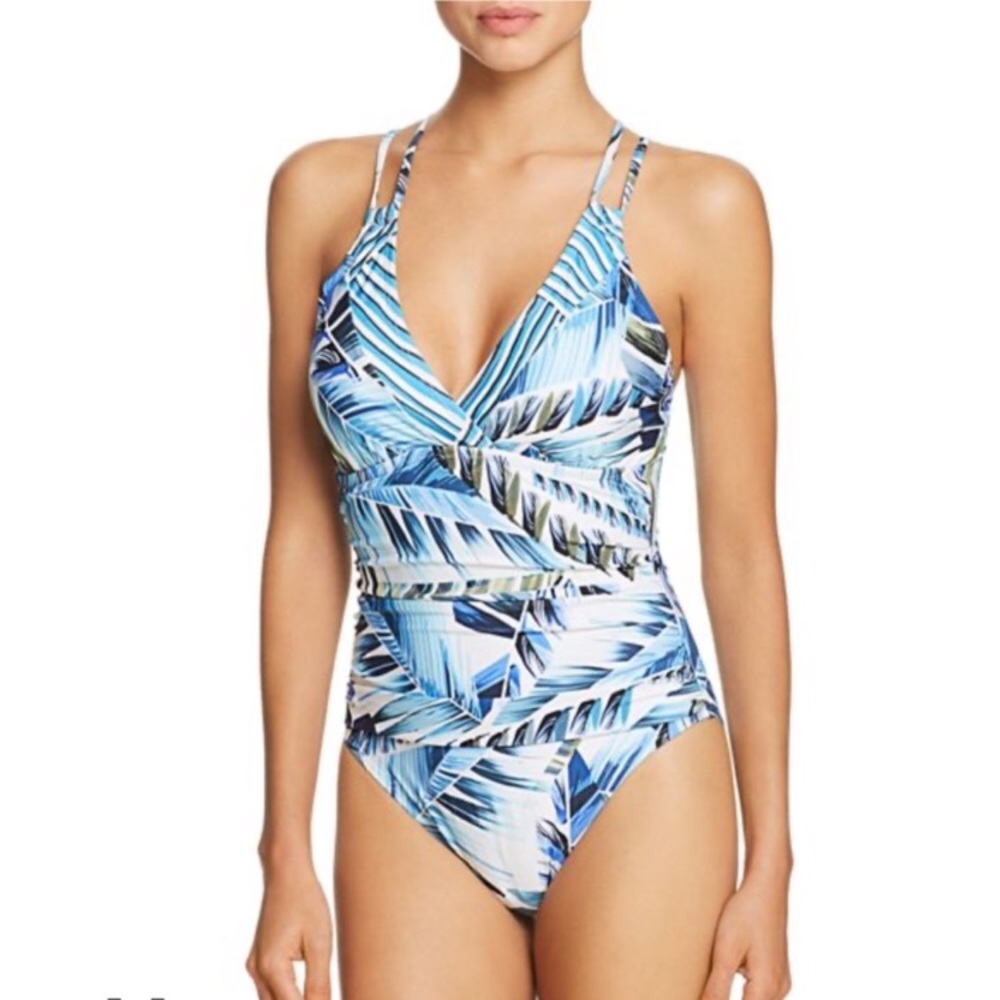 LA BLANCA | Palm Print One Piece Swimsuit